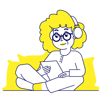 AUNTIE_relaxing_with_headphones_on_on