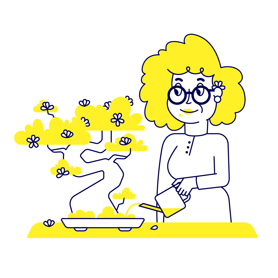 AUNTIE_watering_bonsai_4