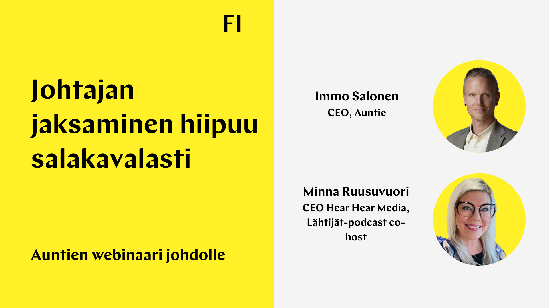 Johtajan jaksaminen hiipuu salakavalasti (10)