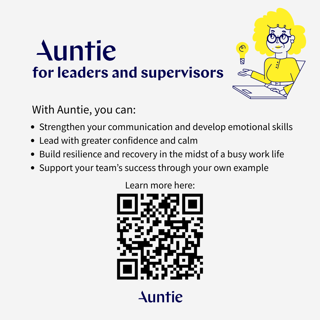 Auntie for leaders and managers