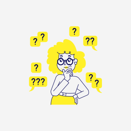 Auntie with questionmarks