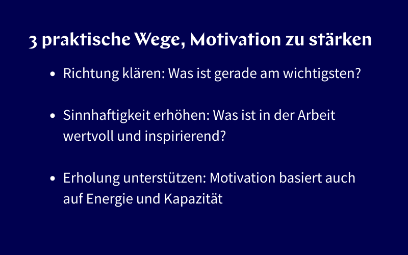 Wenn Motivation fehlt bringt Klarheit wieder Schwung_checklist